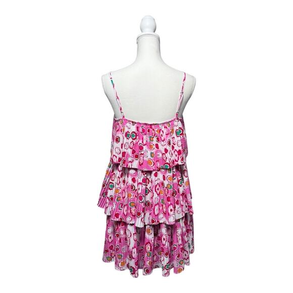 TCEC Tiered Pink Polka Dot Dress - NWT - Size M - Picture 4 of 6